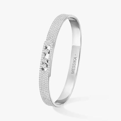 [Aura Jewels]Move Noa Full Pavé Diamond Bangle Bracelet
