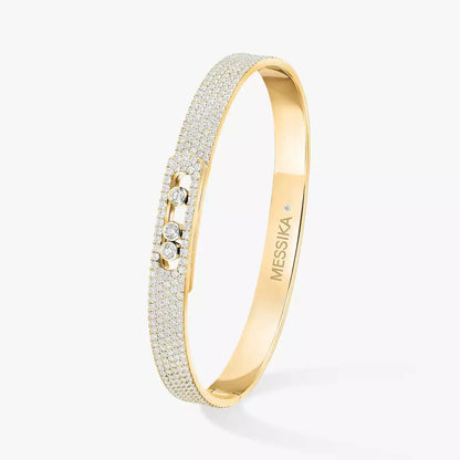 [Aura Jewels]Move Noa Full Pavé Diamond Bangle Bracelet