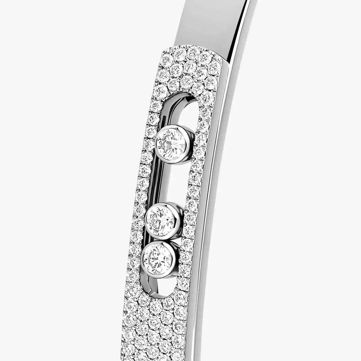 [Aura Jewels]Move Noa Rose Gold Pavé Diamond Bangle Bracelet