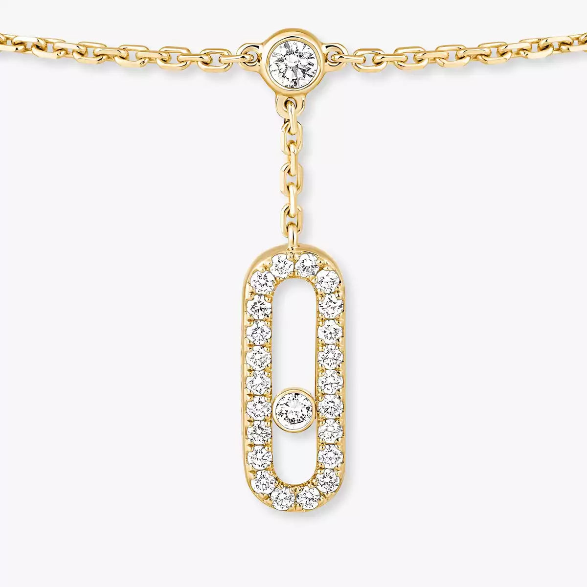 [Aura Jewels] Move Uno pavé ankle bracelet