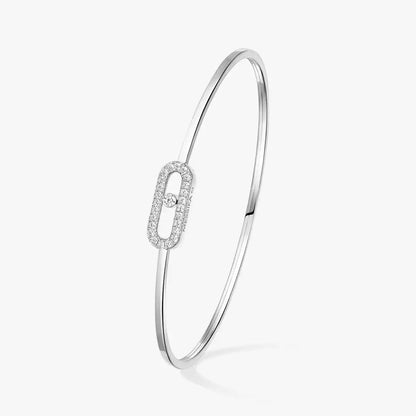 [Aura Jewels]Move Uno pavé flex bangle medium
