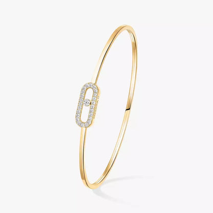 [Aura Jewels]Move Uno pavé flex bangle medium