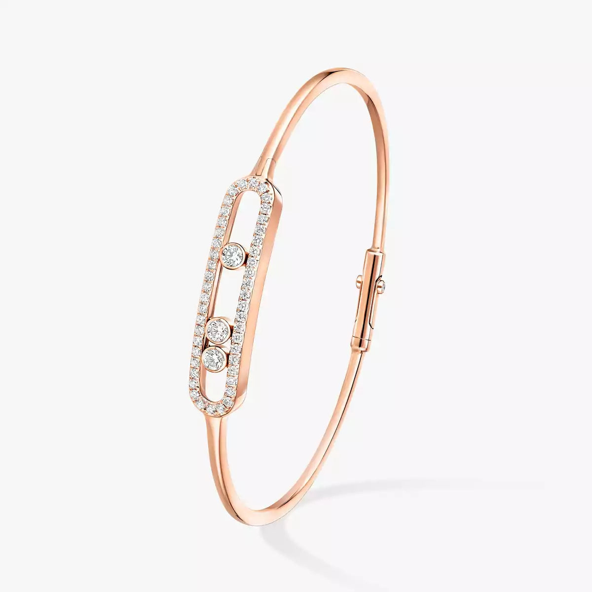 [Aura Jewels]Move Pavé Diamond Bangle Bracelet M
