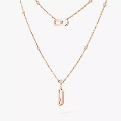 [Aura Jewels] Move Uno Diamond Necklace