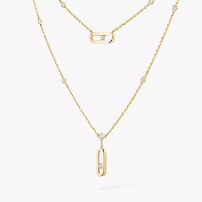 [Aura Jewels] Move Uno Diamond Necklace