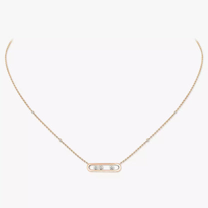 [Aura Jewels] Baby Move Gold Diamond Necklace