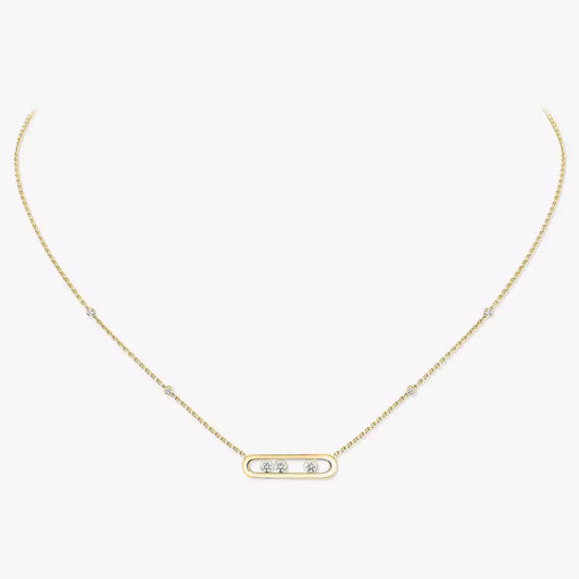 [Aura Jewels] Baby Move Gold Diamond Necklace