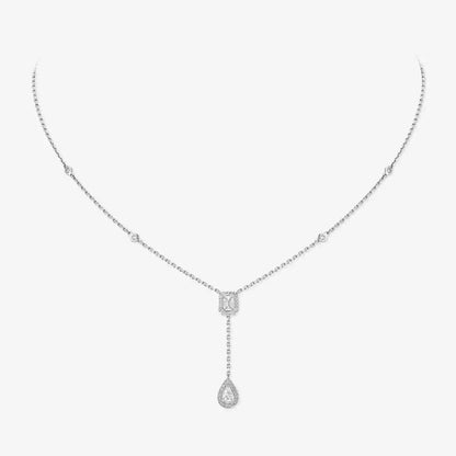 [Aura Jewels]Gold Diamond Tie Necklace