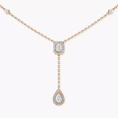 [Aura Jewels]Gold Diamond Tie Necklace