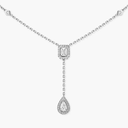 [Aura Jewels]Gold Diamond Tie Necklace