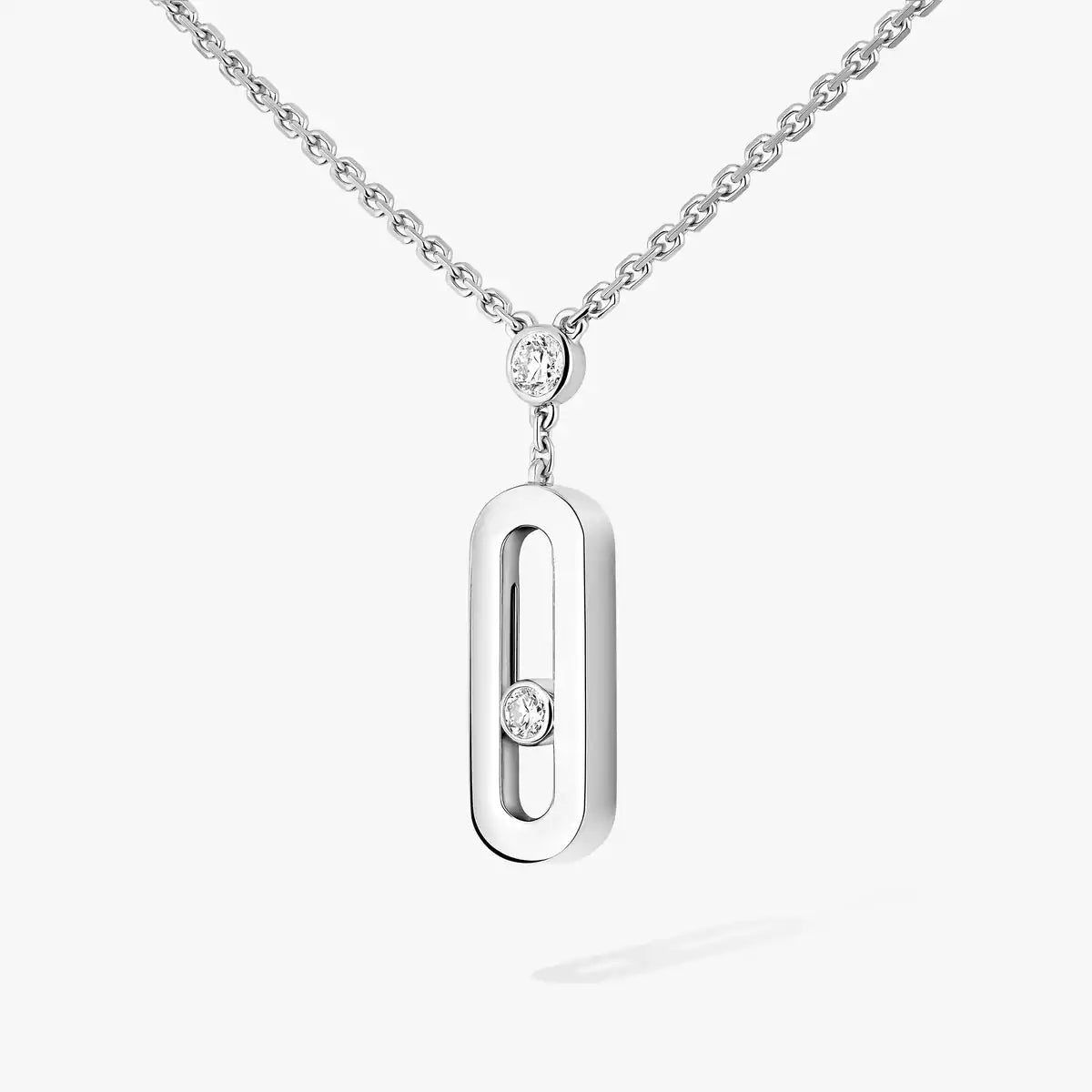 [Aura Jewels] Move Uno Gold Diamond Long Necklace
