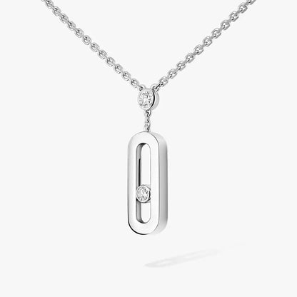[Aura Jewels] Move Uno Gold Diamond Long Necklace