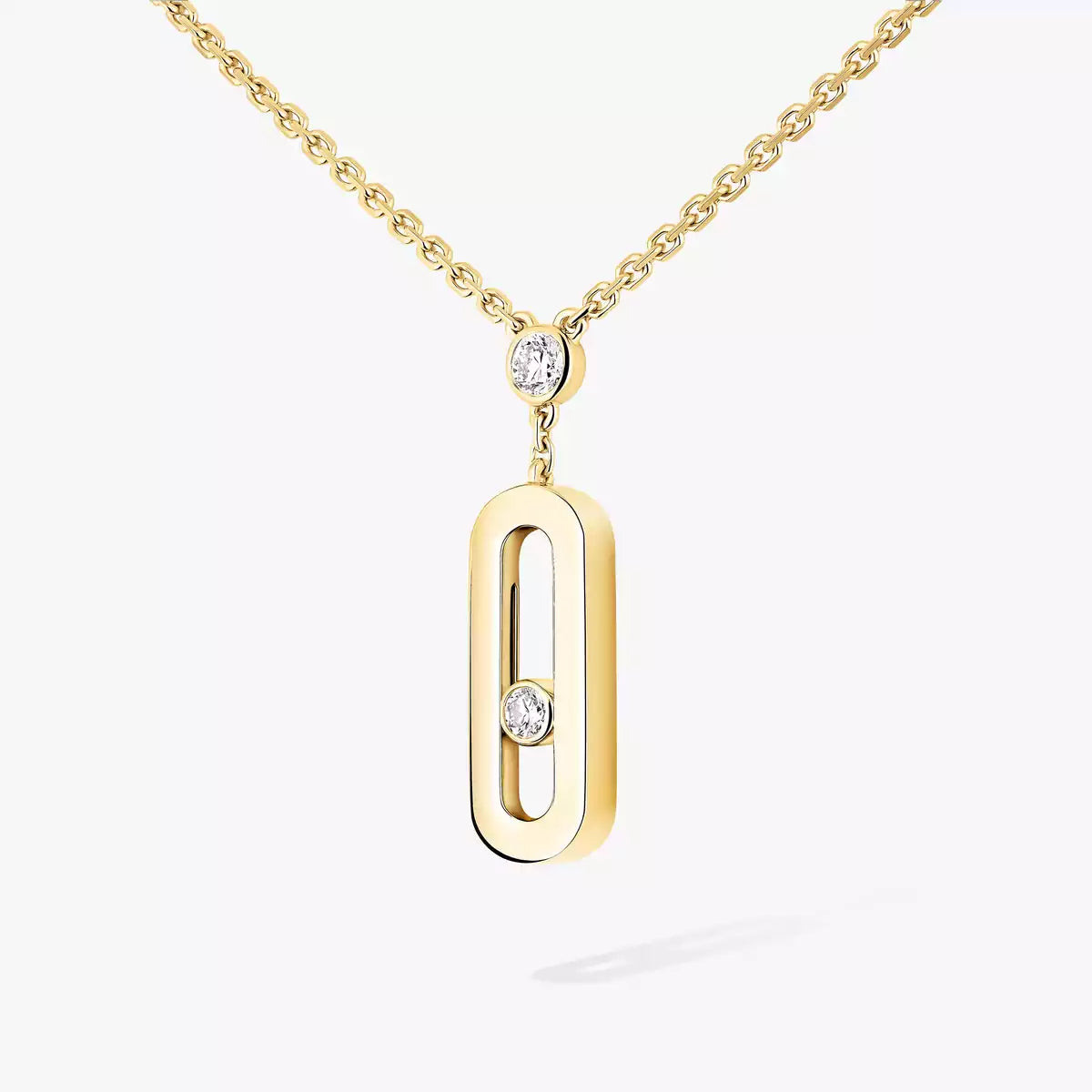 [Aura Jewels] Move Uno Gold Diamond Long Necklace