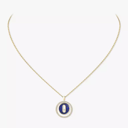 [Aura Jewels]Lucky Move Diamond Necklace in Rose Gold and White Mother-of-Pearl