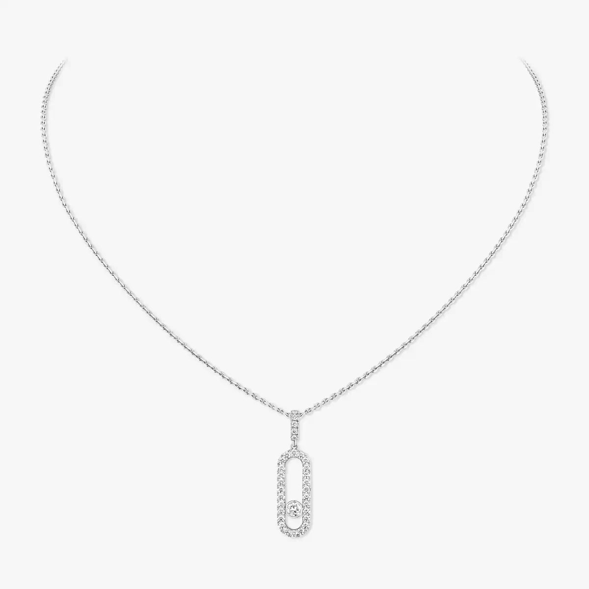 [Aura Jewels]Move Uno Diamond Necklace in Rose Gold