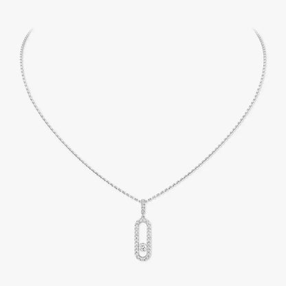 [Aura Jewels]Move Uno Diamond Necklace in Rose Gold