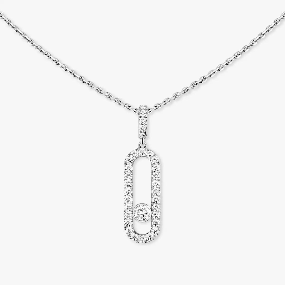 [Aura Jewels]Move Uno Diamond Necklace in Rose Gold