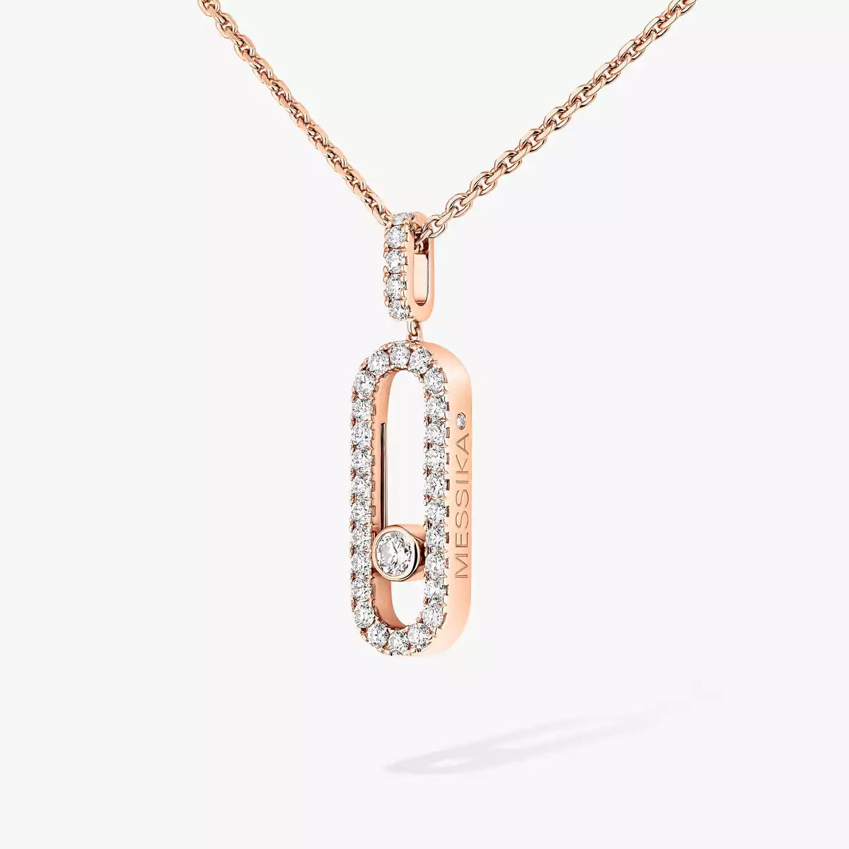 [Aura Jewels]Move Uno Diamond Necklace in Rose Gold