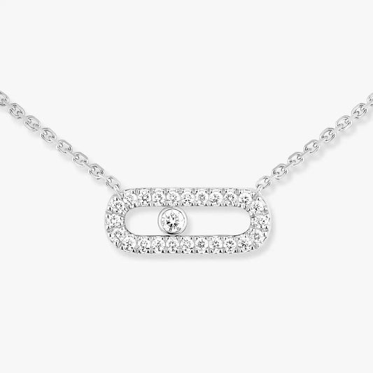 [Aura Jewels]Diamond Necklace Move Uno