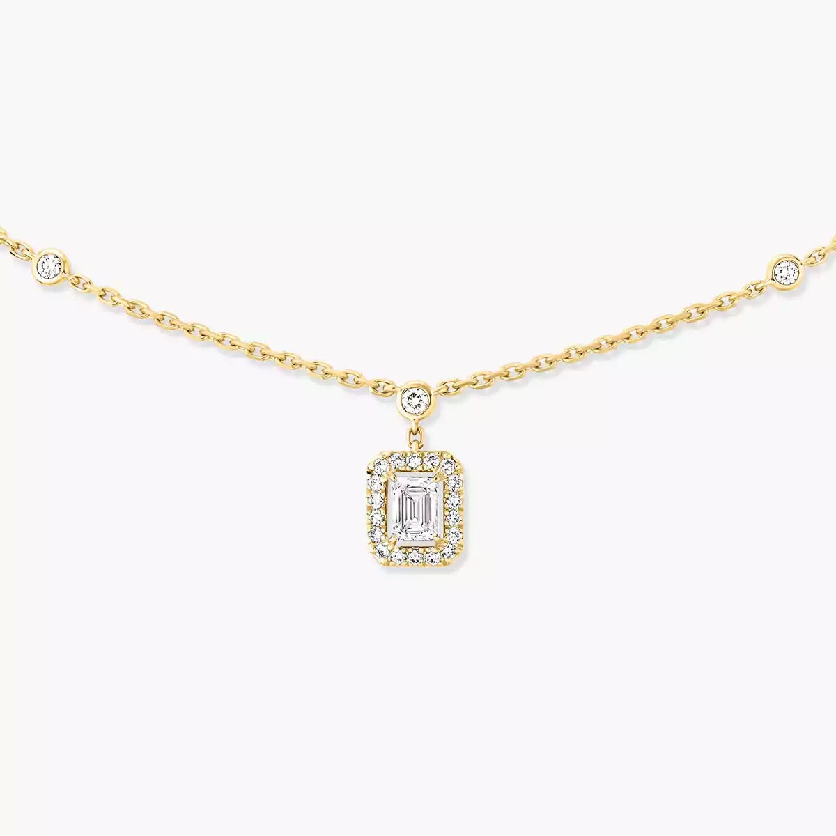 [Aura Jewels]My Twin Diamond Necklace in Silver