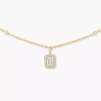 [Aura Jewels]My Twin Diamond Necklace in Silver