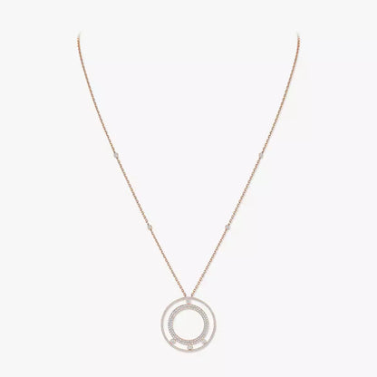 [Aura Jewels]Move Romane Long Pave_-Set Diamond Necklace