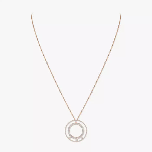 [Aura Jewels]Move Romane Long Pave_-Set Diamond Necklace