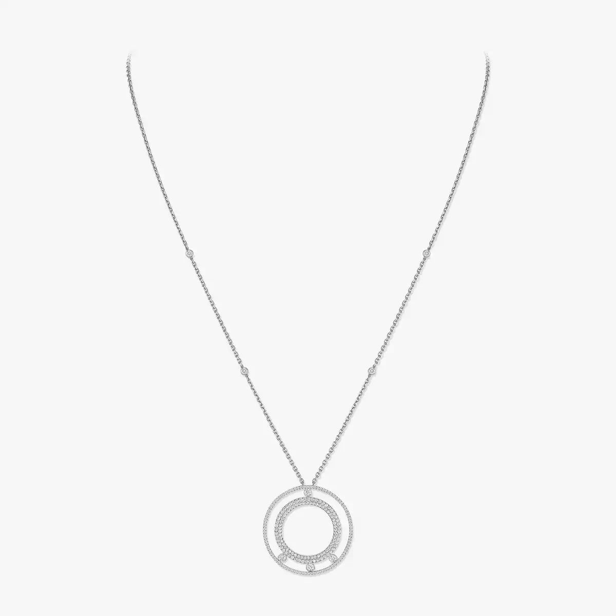 [Aura Jewels]Move Romane Long Pave_-Set Diamond Necklace