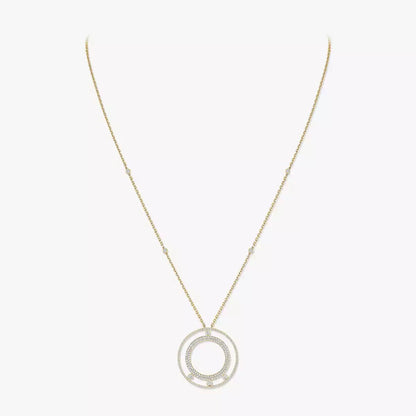 [Aura Jewels]Move Romane Long Pave_-Set Diamond Necklace