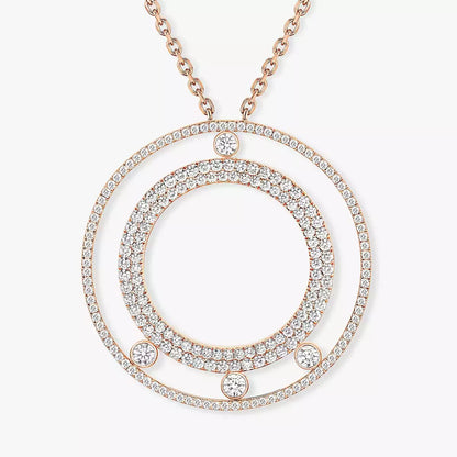 [Aura Jewels]Move Romane Long Pave_-Set Diamond Necklace