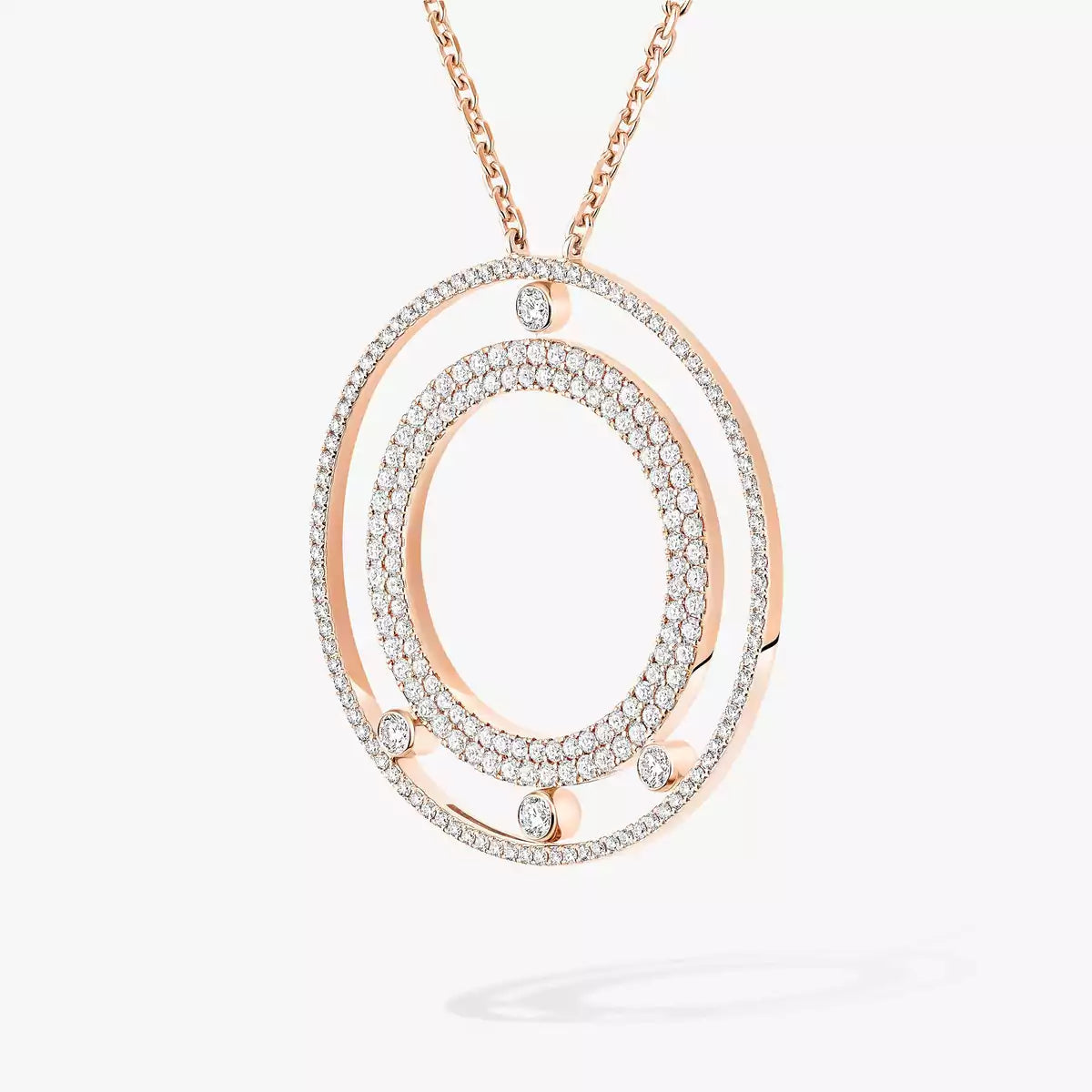 [Aura Jewels]Move Romane Long Pave_-Set Diamond Necklace