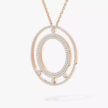 [Aura Jewels]Move Romane Long Pave_-Set Diamond Necklace