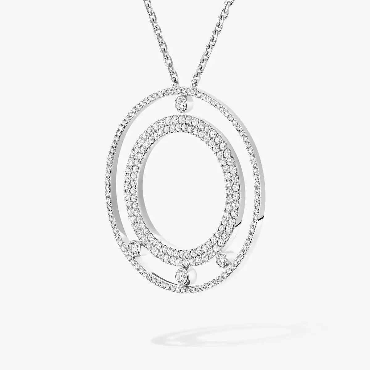 [Aura Jewels]Move Romane Long Pave_-Set Diamond Necklace