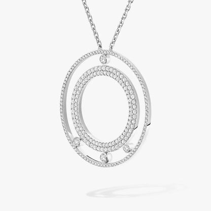 [Aura Jewels]Move Romane Long Pave_-Set Diamond Necklace