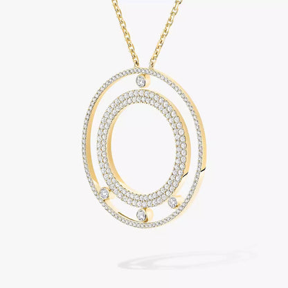 [Aura Jewels]Move Romane Long Pave_-Set Diamond Necklace