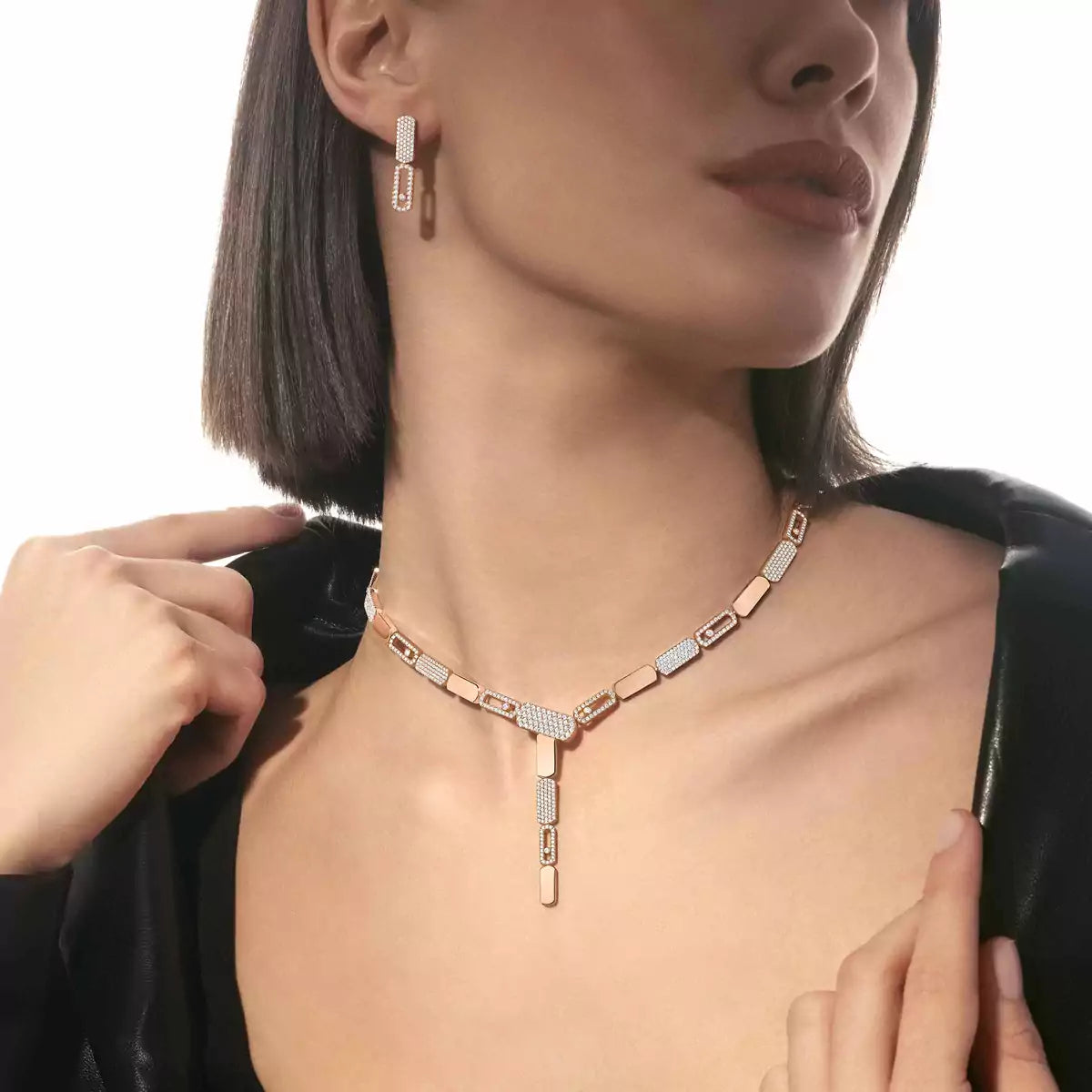 [Aura Jewels]Imperial Move SM Diamond Earrings