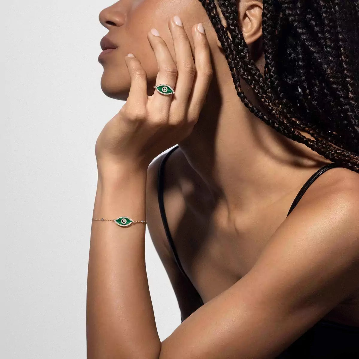 [Aura Jewels]Lucky Eye Diamond Bracelet