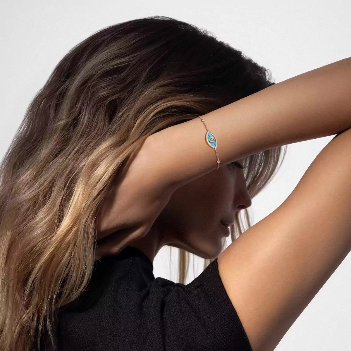 [Aura Jewels]Lucky Eye Diamond Bracelet