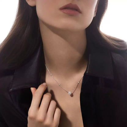 [Aura Jewels]Diamond Necklace 0,20ct Brilliant Shape Joy
