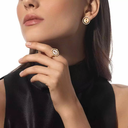 [Aura Jewels]Lucky Move Diamond Earrings