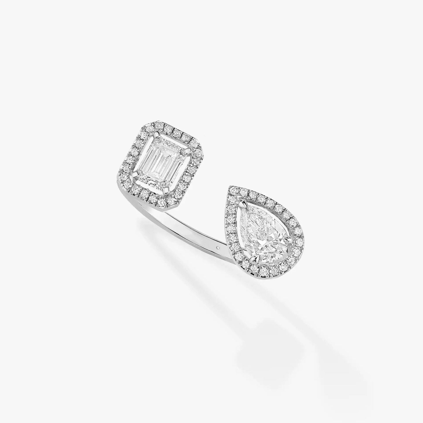 [Aura Jewels]MY TWIN TOI & MOI SILVER DIAMOND RING