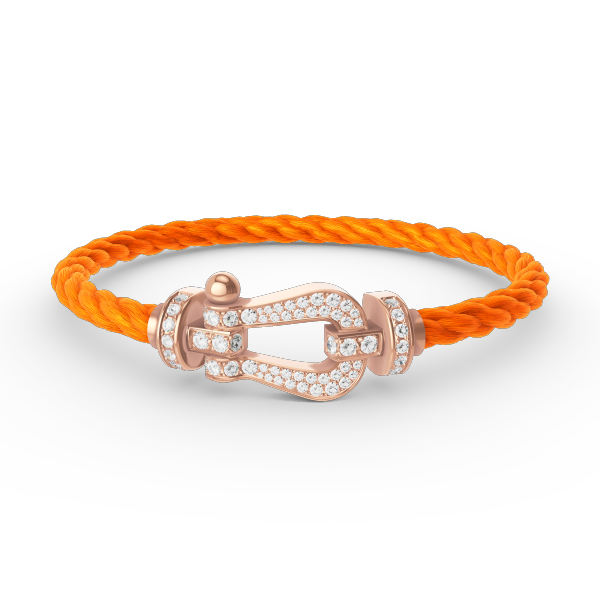 ¡®Aura Jewels¡¯FORCE LARGE HORSESHOE FULL DIAMOND BRACELET ROSE GOLD