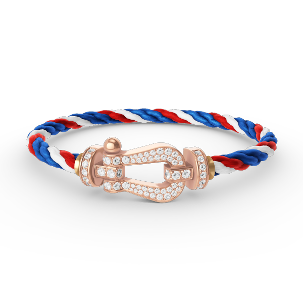 ¡®Aura Jewels¡¯FORCE LARGE HORSESHOE FULL DIAMOND BRACELET ROSE GOLD