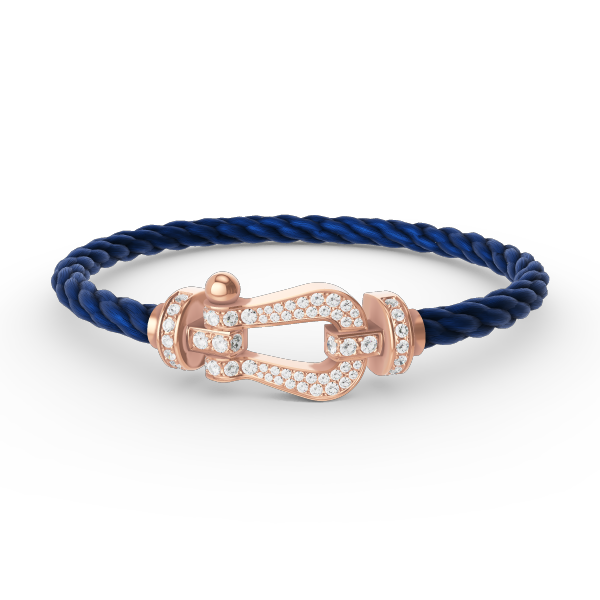 ¡®Aura Jewels¡¯FORCE LARGE HORSESHOE FULL DIAMOND BRACELET ROSE GOLD