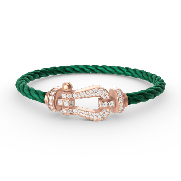 ¡®Aura Jewels¡¯FORCE LARGE HORSESHOE FULL DIAMOND BRACELET ROSE GOLD