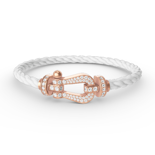 ¡®Aura Jewels¡¯FORCE LARGE HORSESHOE FULL DIAMOND BRACELET ROSE GOLD