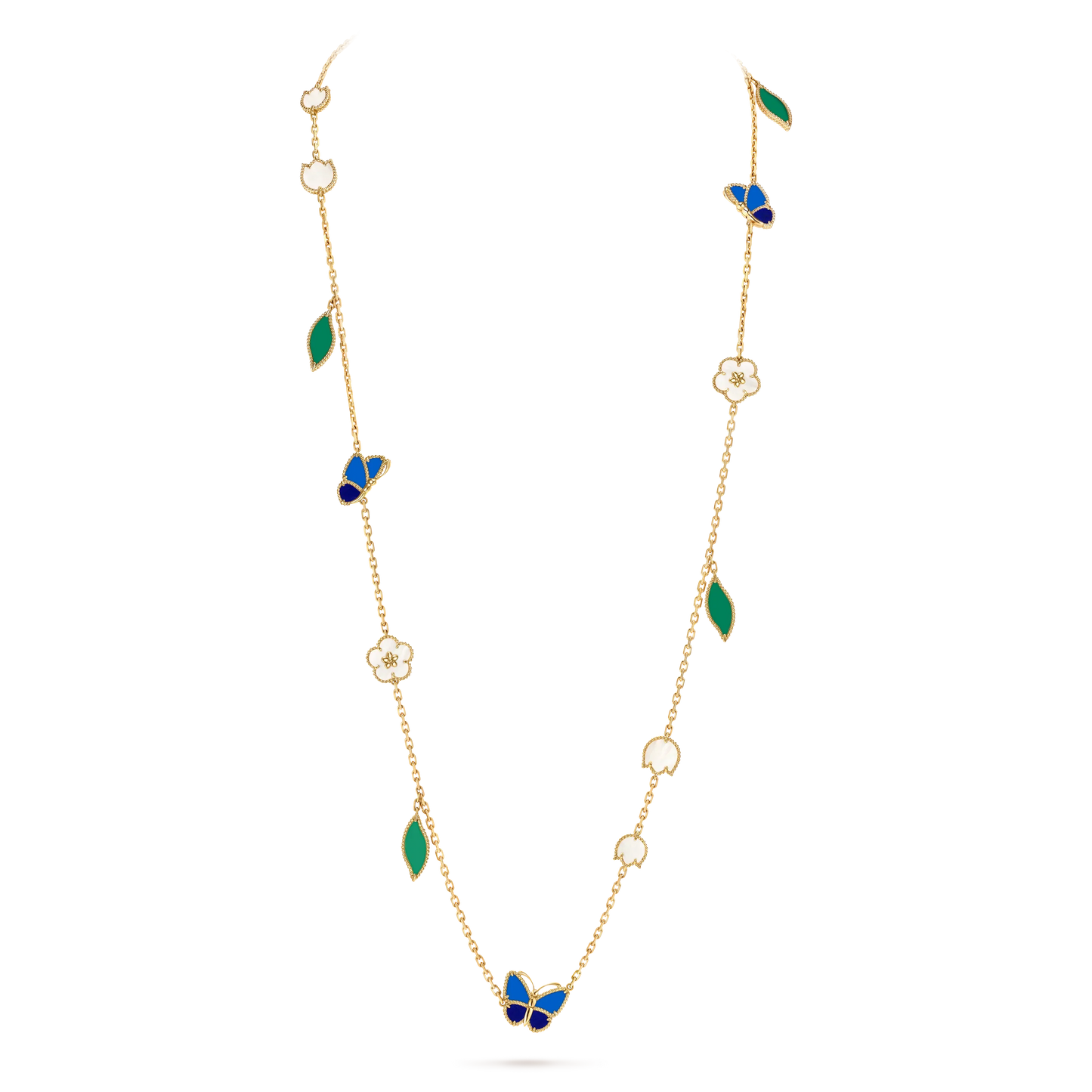 [Aura Jewels] 26 NEW CLOVER 15 MOTIFS LUCKY NECKLACE