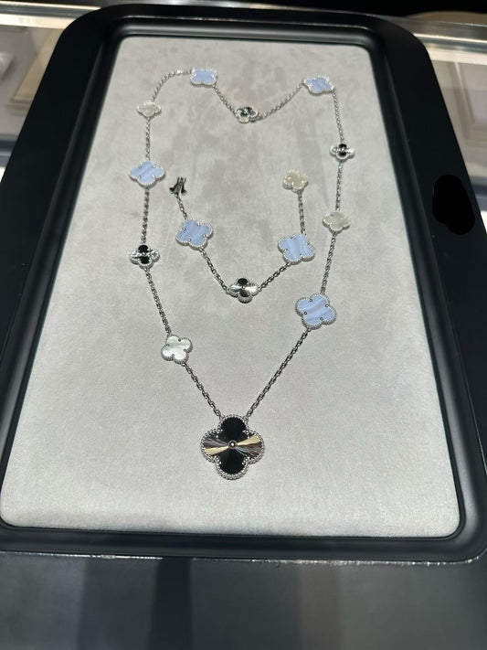 [¡®Aura Jewels¡¯] 25 NEW CLOVER 15 MOTIFS PURPLE CHALCEDONY