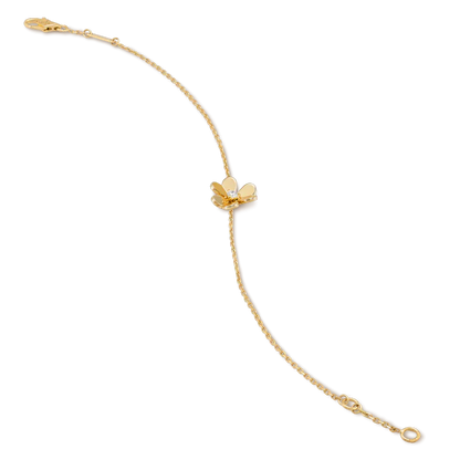 ¡®Aura Jewels¡¯FRIVOLE GOLD FLOWER PINK MALACHITE BRACELET