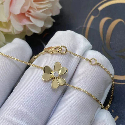 ¡®Aura Jewels¡¯FRIVOLE GOLD FLOWER PINK MALACHITE BRACELET